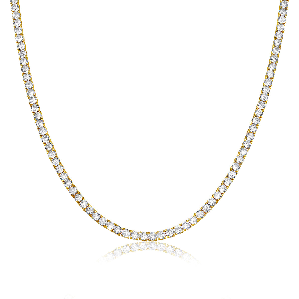 Diamond Tennis Necklace 4mm