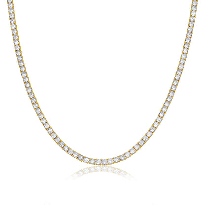 Diamond Tennis Necklace 4mm