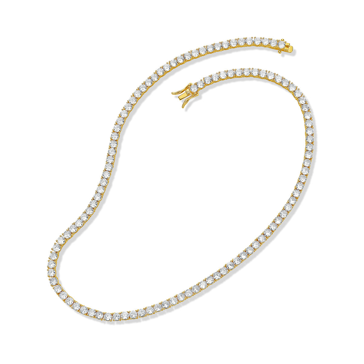 Diamond Tennis Necklace 4mm