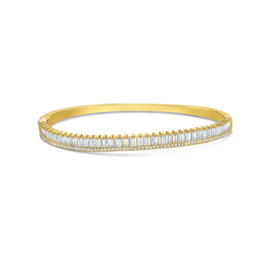 Baguette Diamond Bangle